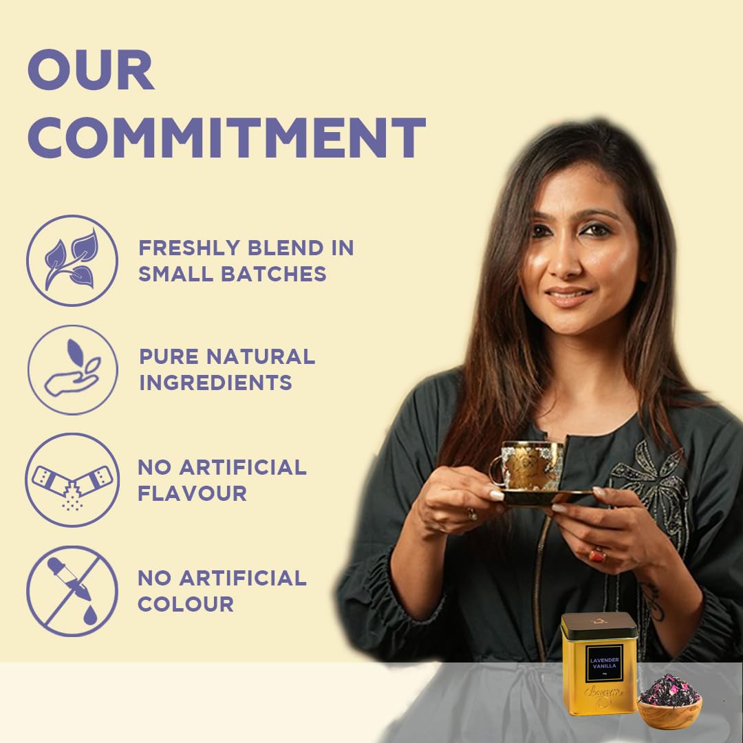 CHAYAM Kashmiri Kahwa Green Tea | 50g Loose Green Tea with Natural Saffron Flavour & Real Cardamom, Cinnamon, Cloves, Almond & Rose Petals | Boosts Immunity & Digestion | Authentic Kashmiri Chai