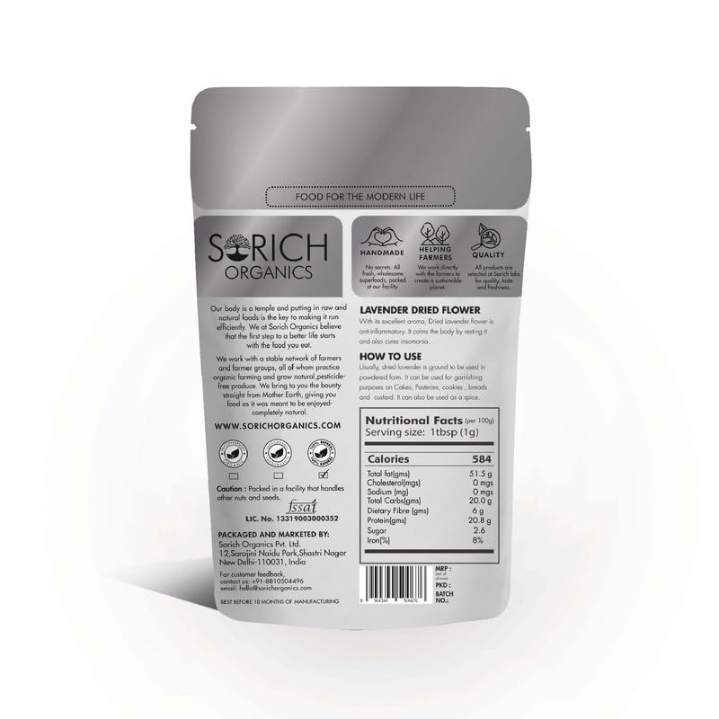 Sorich Organics Rosemary Leaves 100 Gram for Hair Growth and Seasoning Food and Herbal Rosemary Tea | Packed Clean, No Dust| High in Antioxidants | Improve Memory | Protect Vision | Lower Blood Sugar