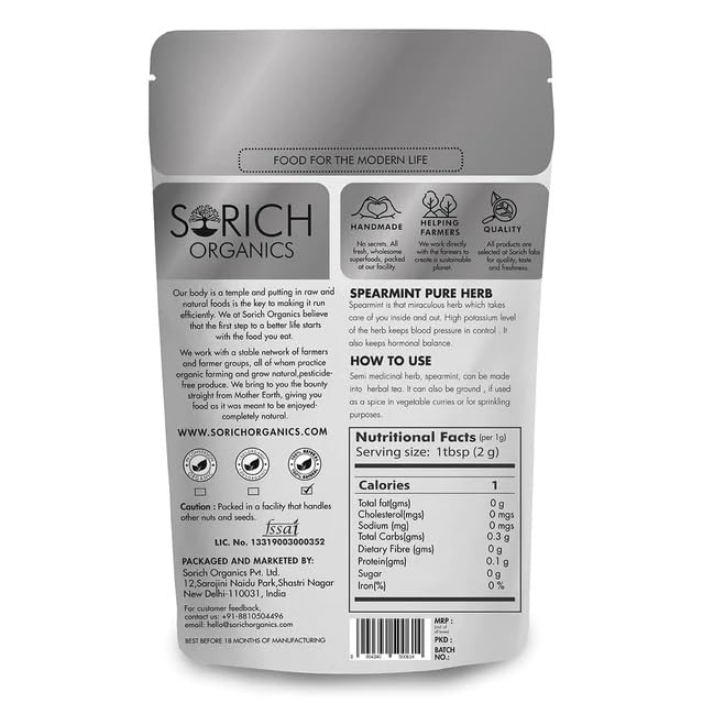 Sorich Organics Rosemary Leaves 100 Gram for Hair Growth and Seasoning Food and Herbal Rosemary Tea | Packed Clean, No Dust| High in Antioxidants | Improve Memory | Protect Vision | Lower Blood Sugar