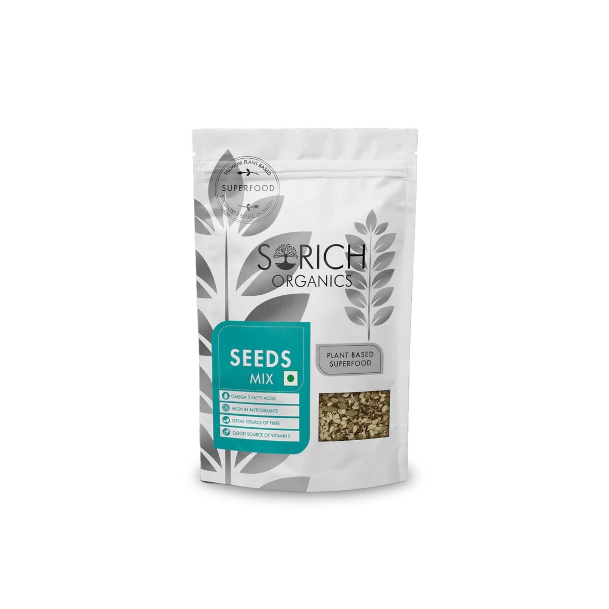 Sorich Organics 6-in-1 Seed Mix 900gm | Healthy Snacks | Mixed Seeds for Eating | Hair Growth | Immunity Booster | High Protein & Fibre | Gluten-Free Diet Food