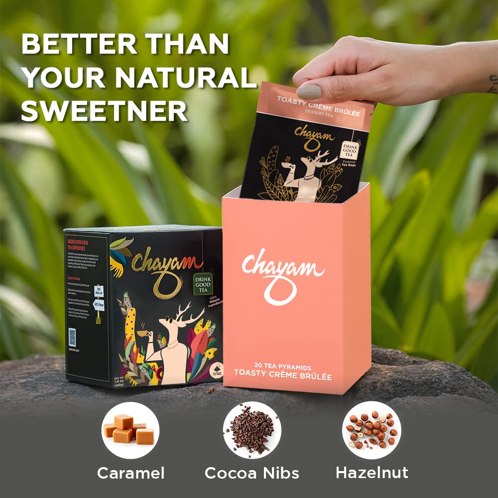 CHAYAM Kashmiri Kahwa Green Tea | 50g Loose Green Tea with Natural Saffron Flavour & Real Cardamom, Cinnamon, Cloves, Almond & Rose Petals | Boosts Immunity & Digestion | Authentic Kashmiri Chai