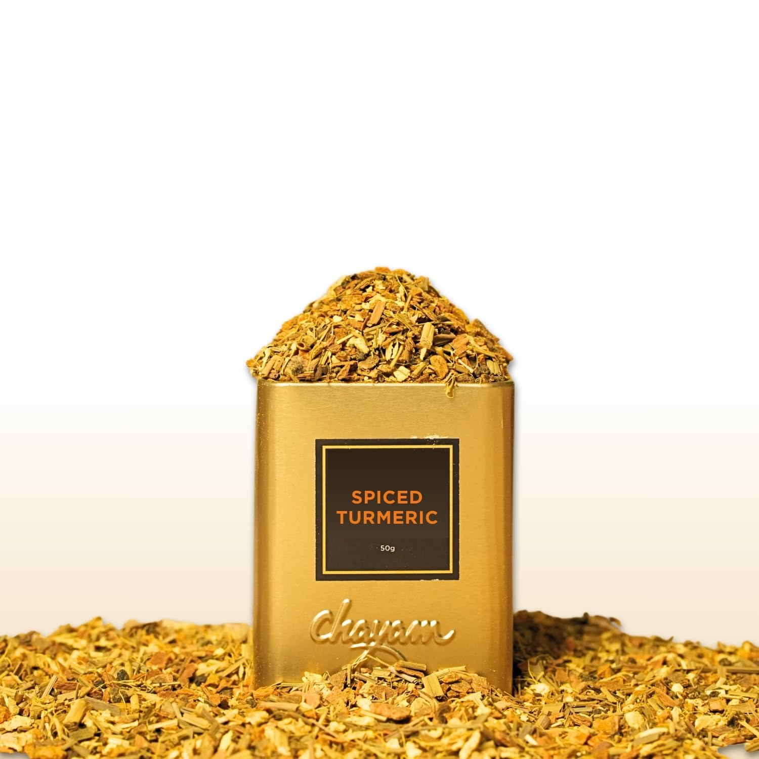 CHAYAM Kashmiri Kahwa Green Tea | 50g Loose Green Tea with Natural Saffron Flavour & Real Cardamom, Cinnamon, Cloves, Almond & Rose Petals | Boosts Immunity & Digestion | Authentic Kashmiri Chai