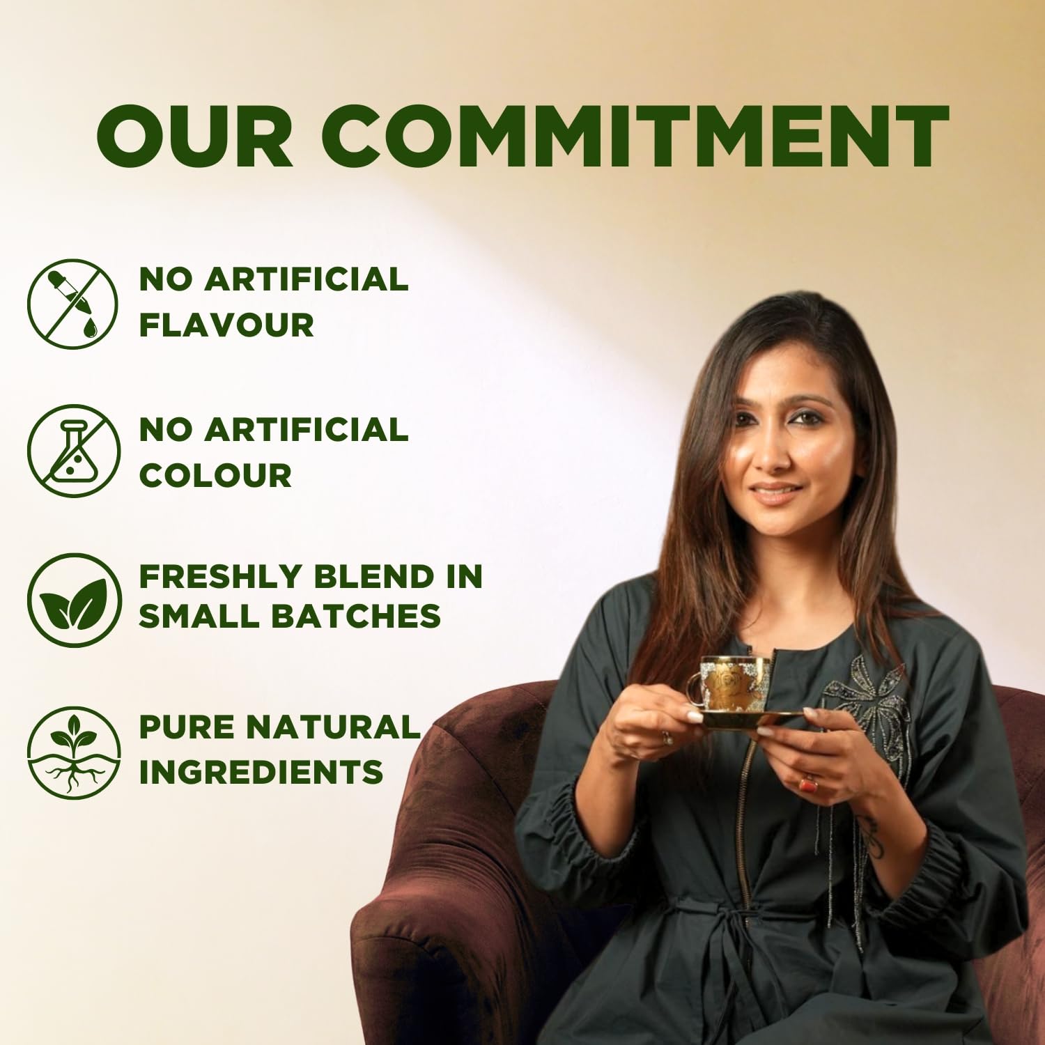 CHAYAM Kashmiri Kahwa Green Tea | 50g Loose Green Tea with Natural Saffron Flavour & Real Cardamom, Cinnamon, Cloves, Almond & Rose Petals | Boosts Immunity & Digestion | Authentic Kashmiri Chai