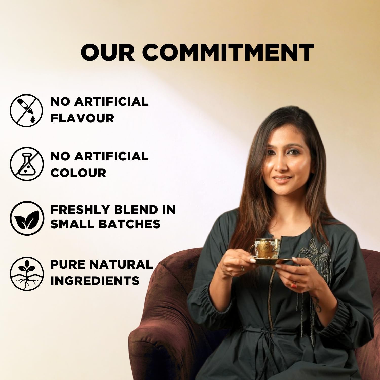 CHAYAM Kashmiri Kahwa Green Tea | 50g Loose Green Tea with Natural Saffron Flavour & Real Cardamom, Cinnamon, Cloves, Almond & Rose Petals | Boosts Immunity & Digestion | Authentic Kashmiri Chai