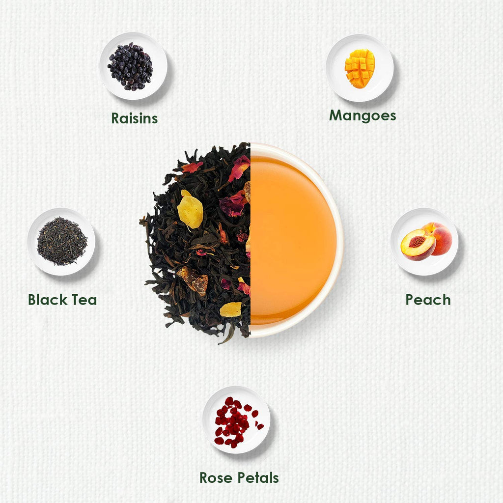 TGL Co. Rose Glow Black Tea (16 Tea Bags) | Radiant Skin & Hair | Rich in Antioxidants | Anti-Aging Benefits | Nourishes & Revitalizes | Floral & Refreshing Flavor