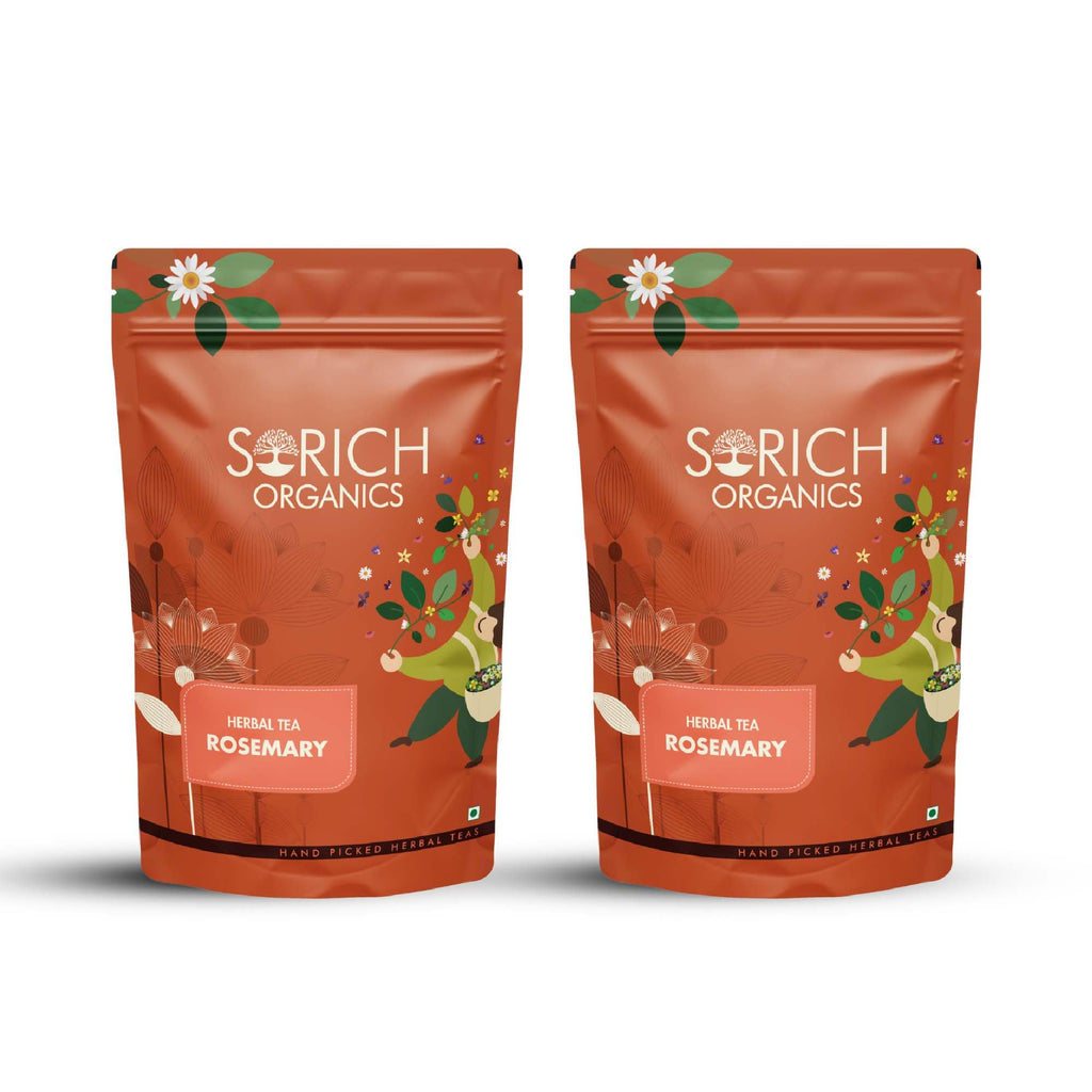 Sorich Organics Rosemary Leaves 100 Gram for Hair Growth and Seasoning Food and Herbal Rosemary Tea | Packed Clean, No Dust| High in Antioxidants | Improve Memory | Protect Vision | Lower Blood Sugar