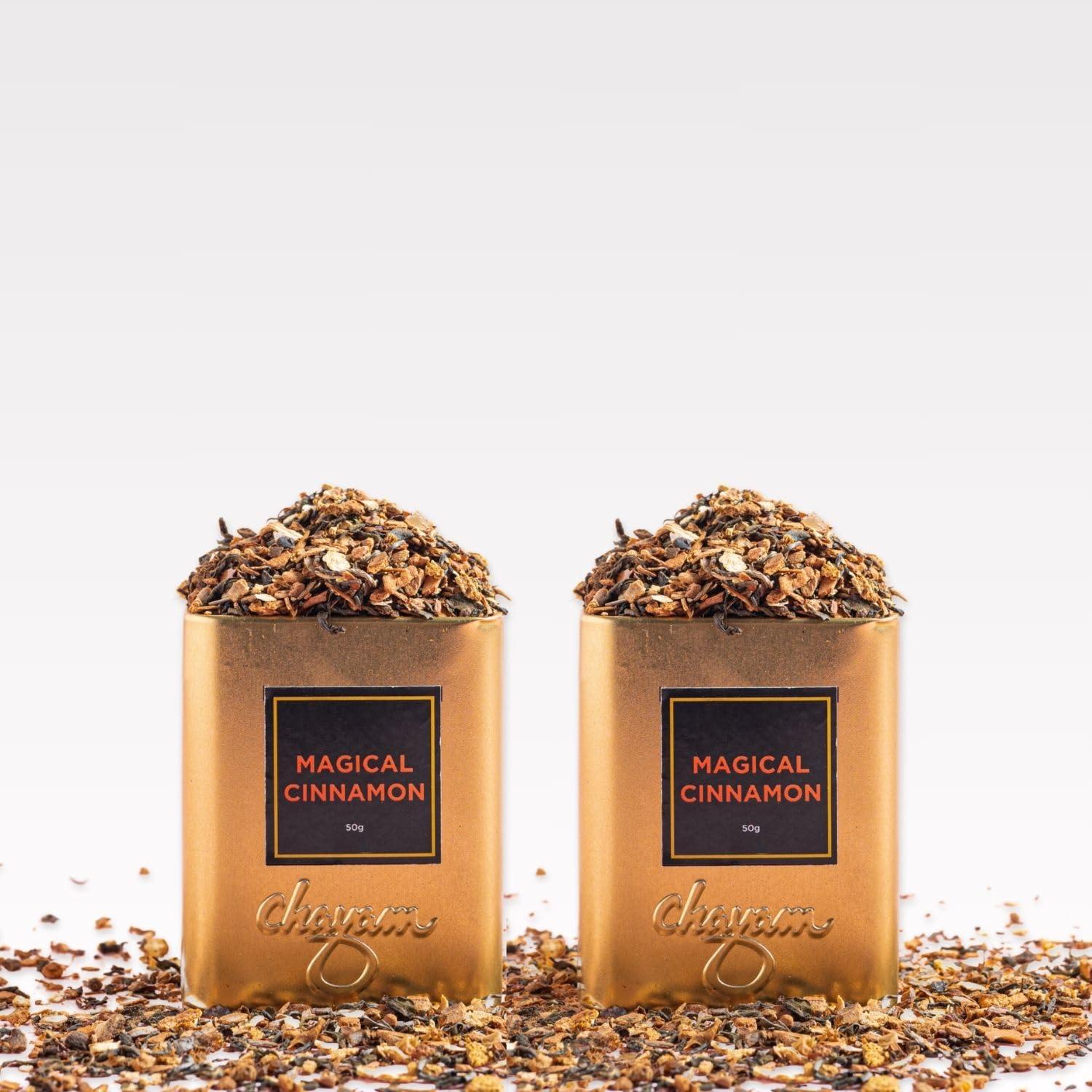 CHAYAM Kashmiri Kahwa Green Tea | 50g Loose Green Tea with Natural Saffron Flavour & Real Cardamom, Cinnamon, Cloves, Almond & Rose Petals | Boosts Immunity & Digestion | Authentic Kashmiri Chai