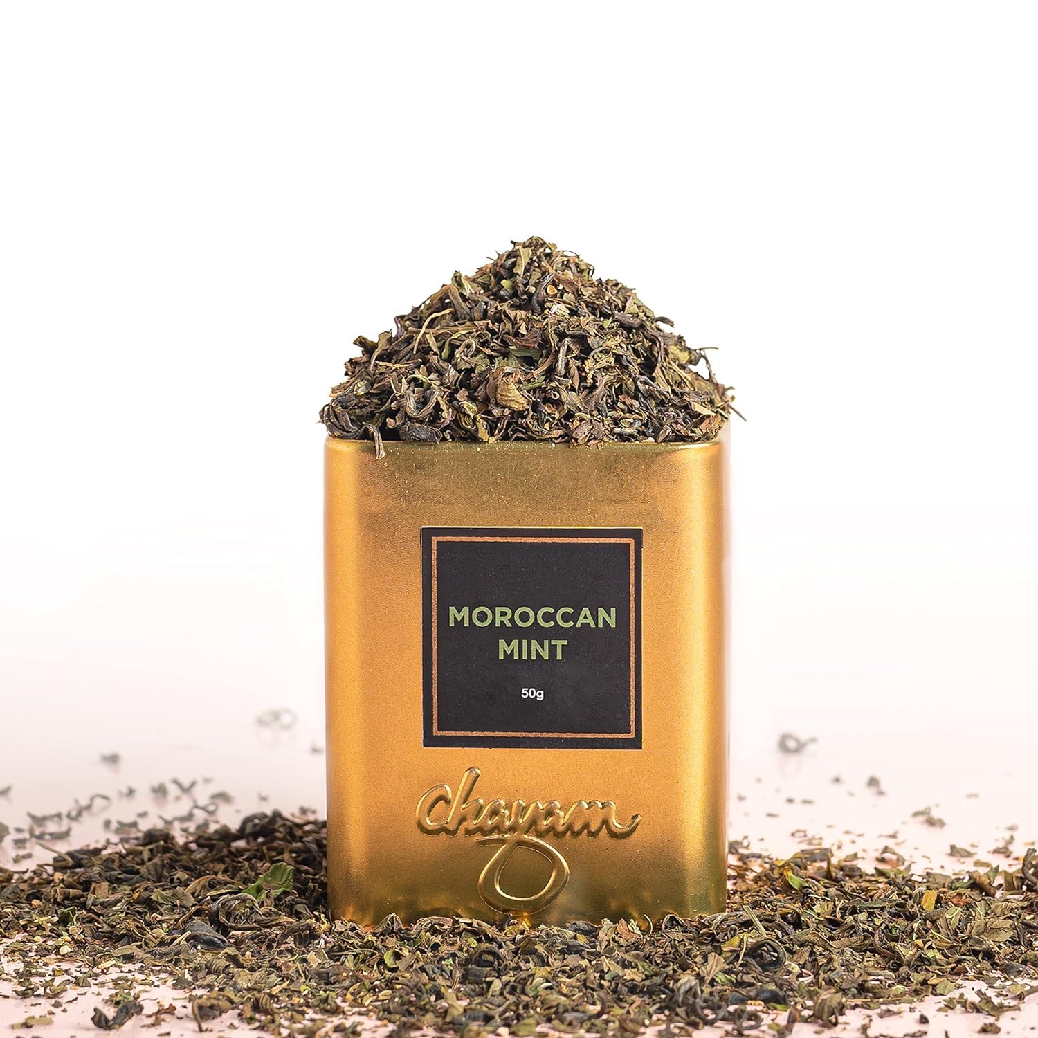 CHAYAM Kashmiri Kahwa Green Tea | 50g Loose Green Tea with Natural Saffron Flavour & Real Cardamom, Cinnamon, Cloves, Almond & Rose Petals | Boosts Immunity & Digestion | Authentic Kashmiri Chai