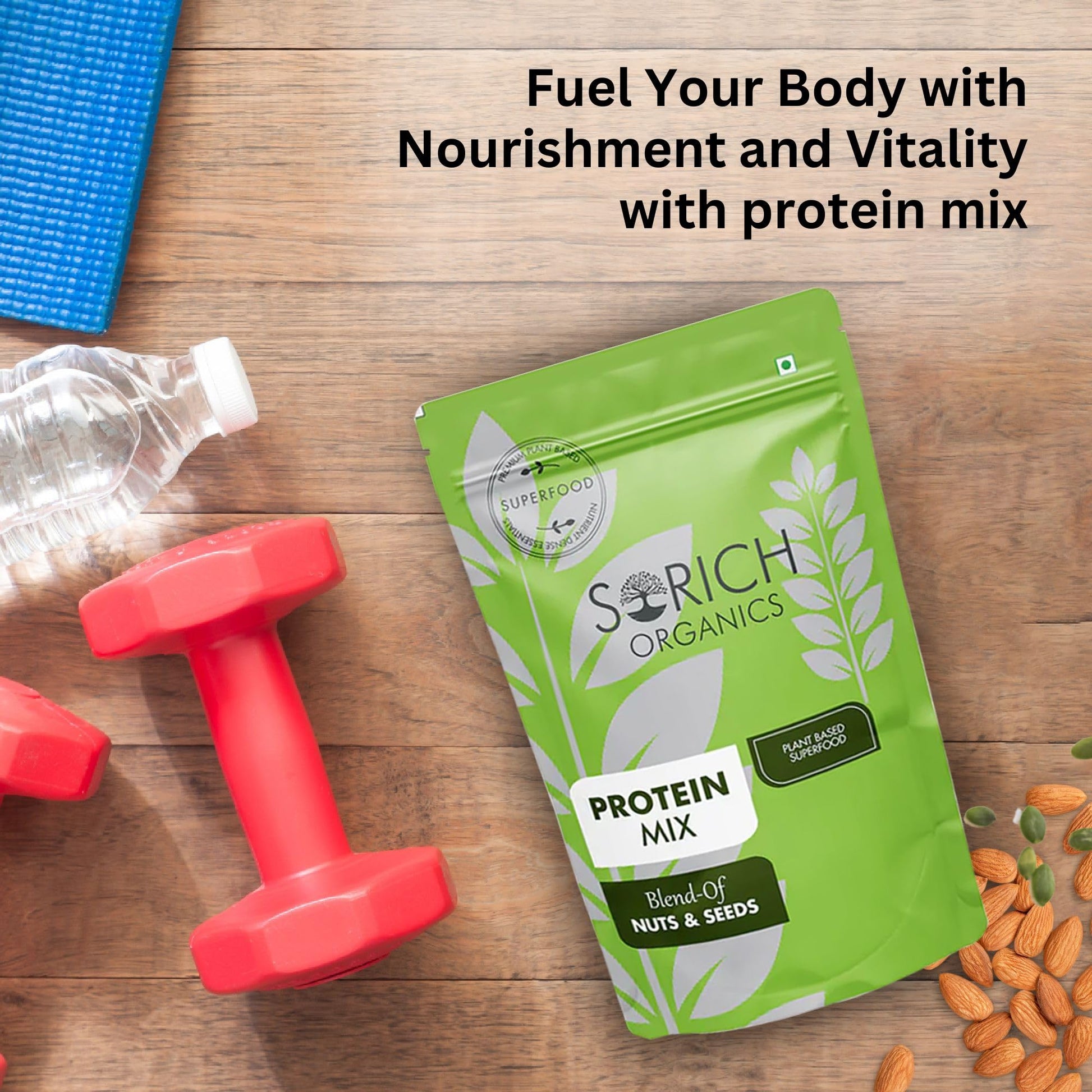Sorich Organics 6-in-1 Seed Mix 900gm | Healthy Snacks | Mixed Seeds for Eating | Hair Growth | Immunity Booster | High Protein & Fibre | Gluten-Free Diet Food