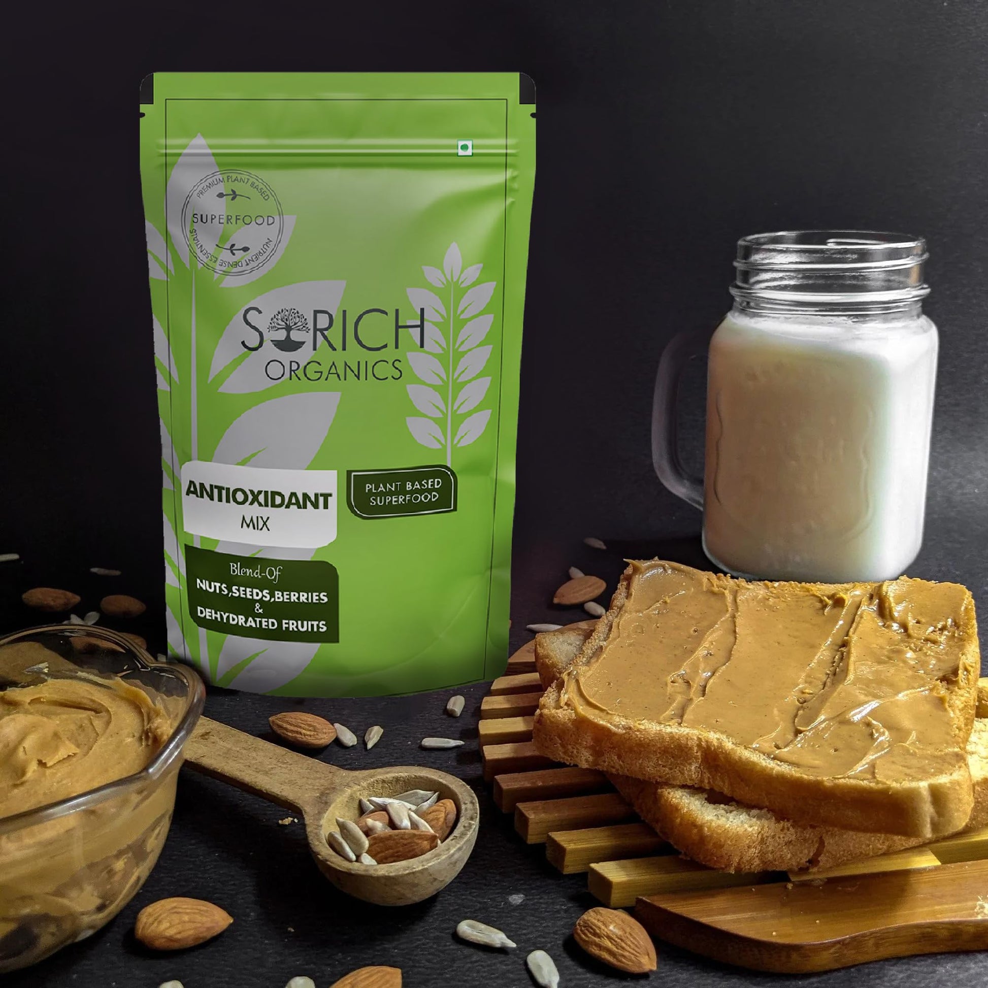 Sorich Organics 6-in-1 Seed Mix 900gm | Healthy Snacks | Mixed Seeds for Eating | Hair Growth | Immunity Booster | High Protein & Fibre | Gluten-Free Diet Food
