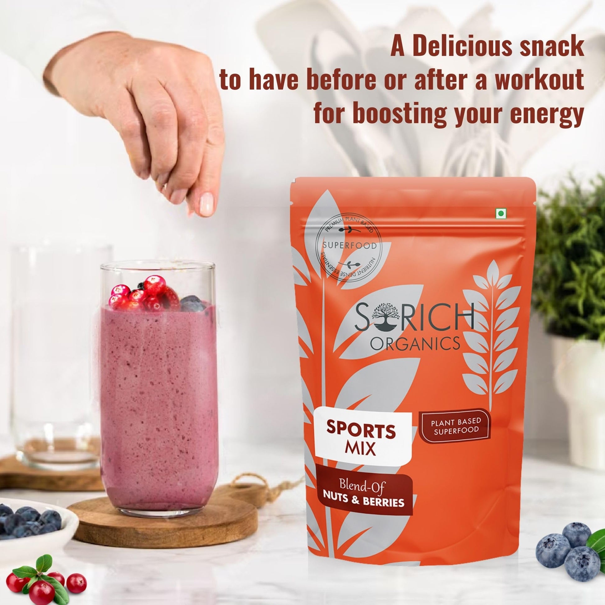 Sorich Organics 6-in-1 Seed Mix 900gm | Healthy Snacks | Mixed Seeds for Eating | Hair Growth | Immunity Booster | High Protein & Fibre | Gluten-Free Diet Food