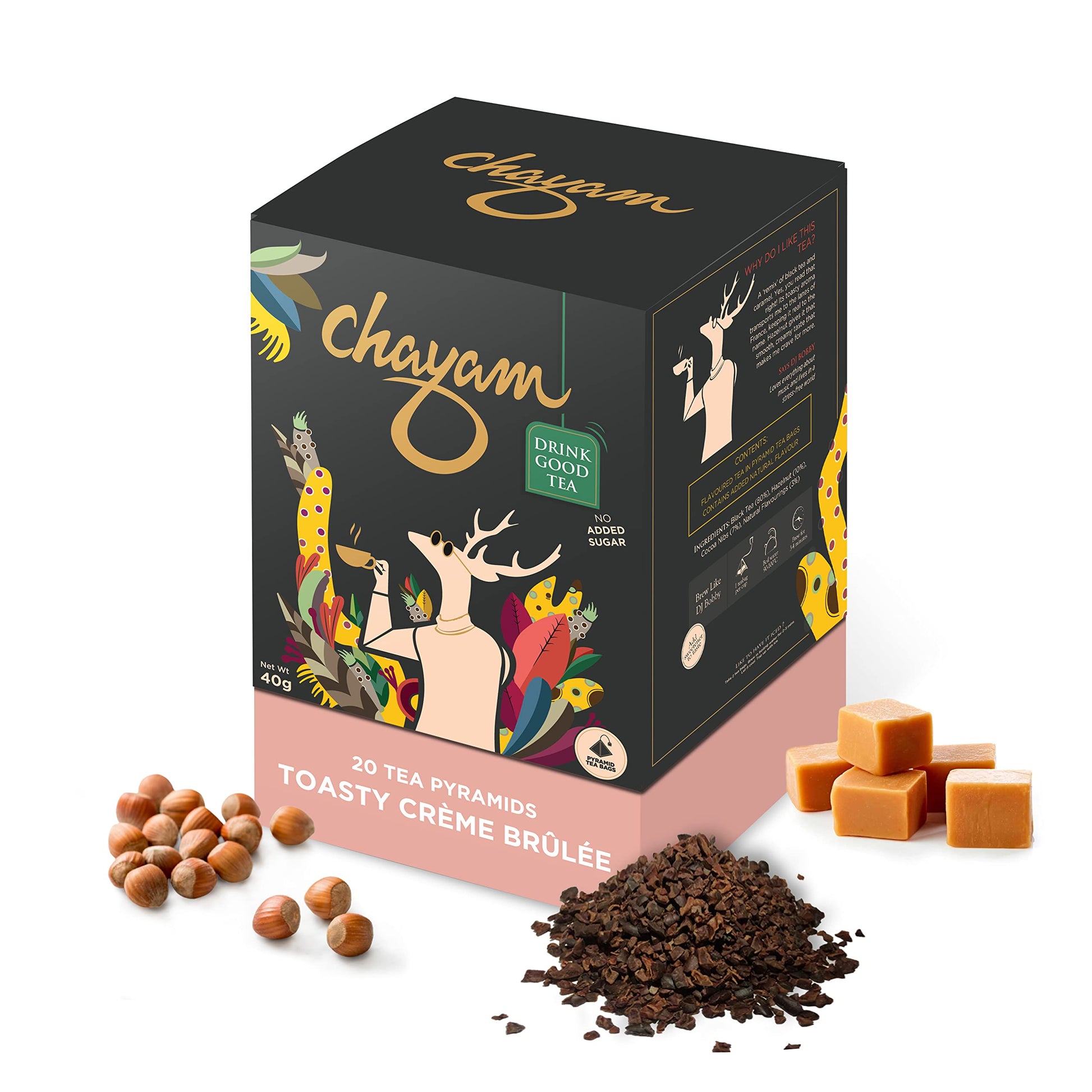 CHAYAM Kashmiri Kahwa Green Tea | 50g Loose Green Tea with Natural Saffron Flavour & Real Cardamom, Cinnamon, Cloves, Almond & Rose Petals | Boosts Immunity & Digestion | Authentic Kashmiri Chai